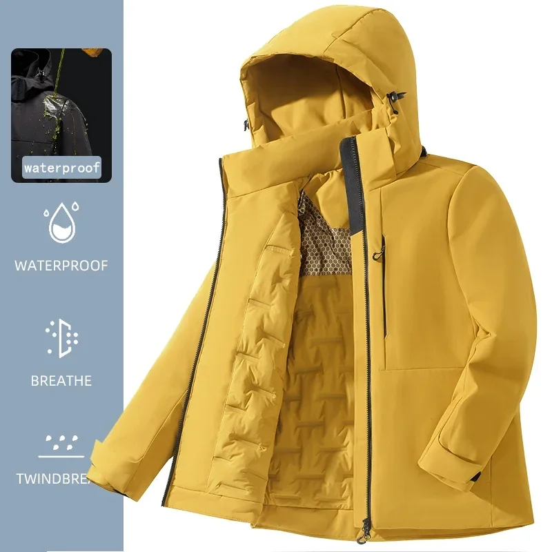 

Новый мужской и женский плащ для пешего туризма, кемпинга, катания на лыжах, скалолазания, водонепроницаемые флисовые куртки унисекс, ветрозащитная термоветровка