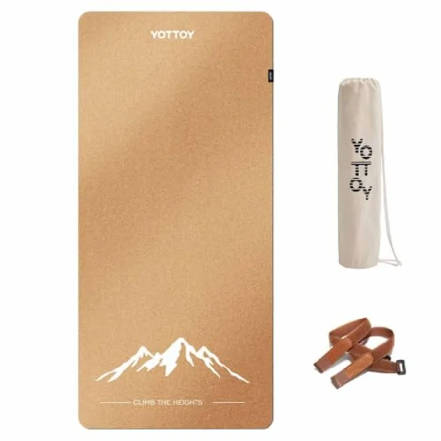 

Yoga MatNon-Slip Hot Yoga Mat with Anti-Tear Design and Friendly Natural Rubber Mat with Strap and Bag