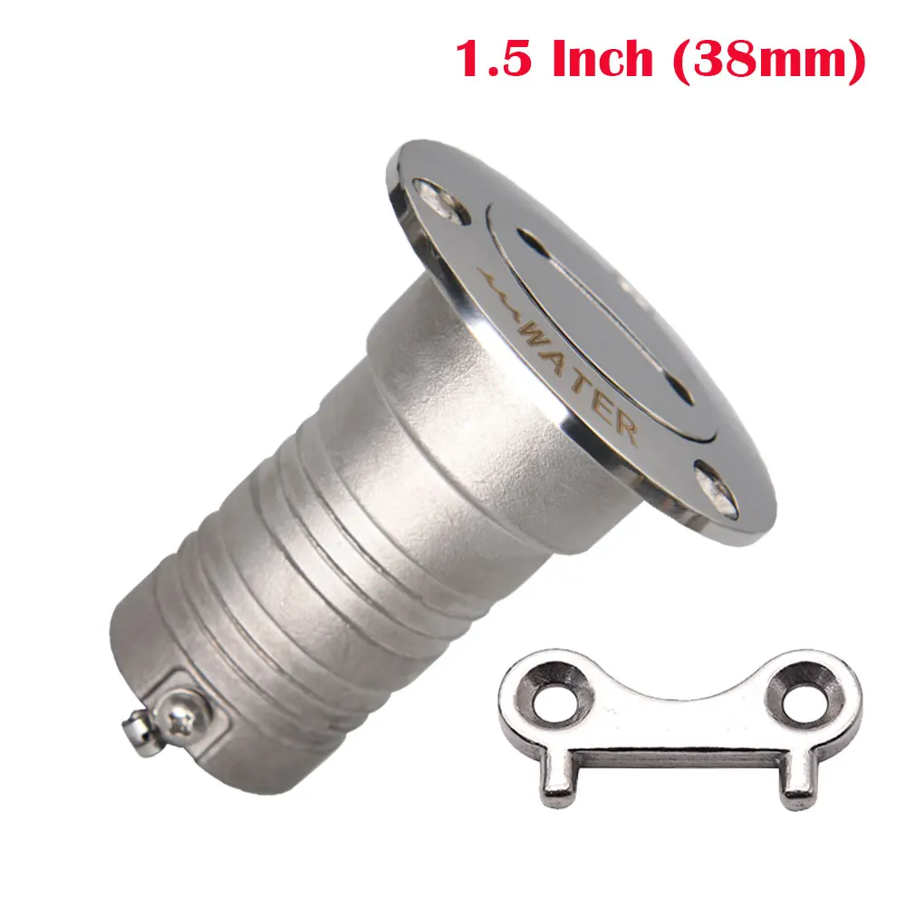Nieuwe Rvs 316 Dekvuller GAS DIESEL BRANDSTOF AFVAL WATER 38mm 50mm Spiegel Polish Marine Boot hardware Dek Vuldop