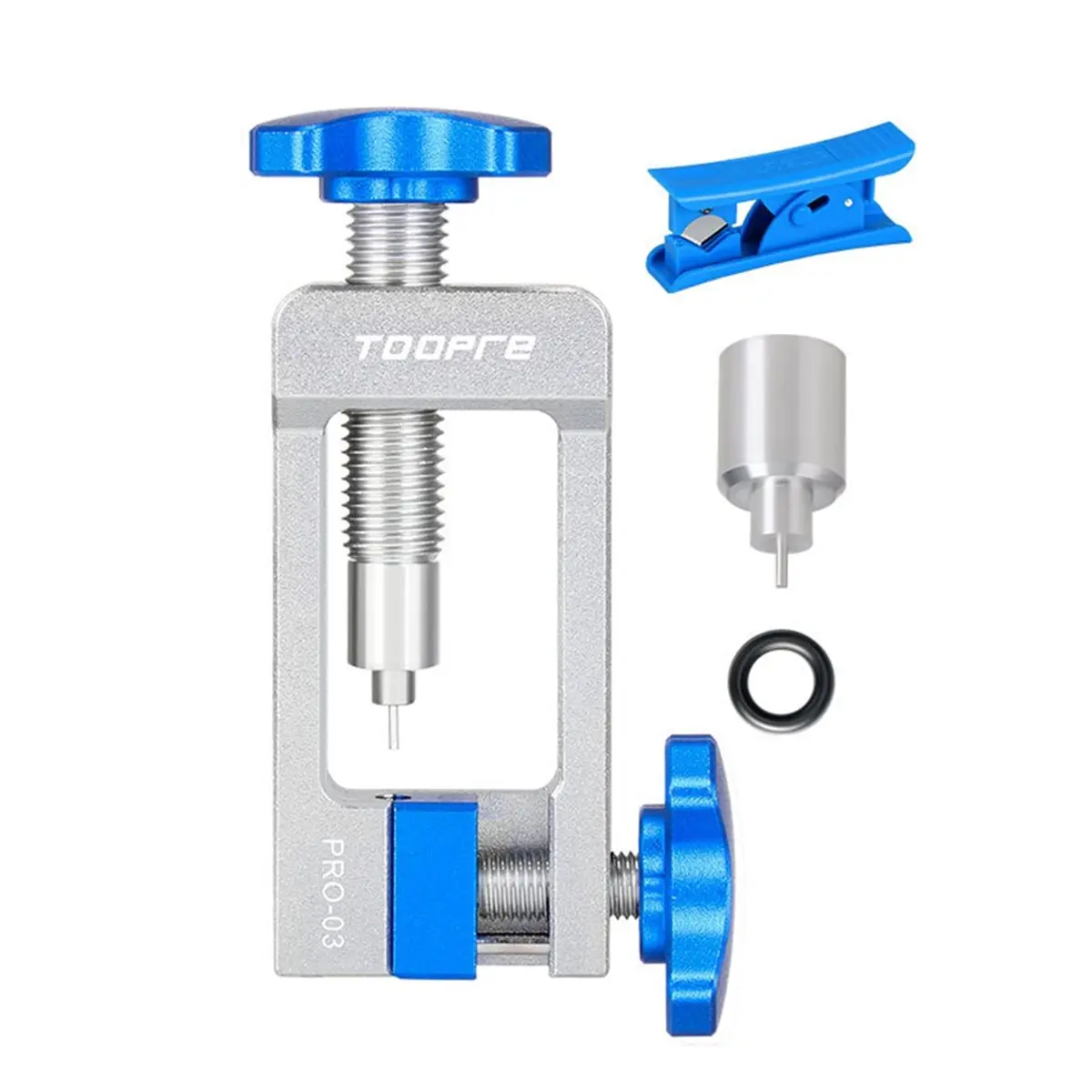 ABZT  Bicycle Repair Kit - Oil Needle Insertion Tool, T Head, Tubing Cutter, Five-Line Body Truncation for Bike Maintenance