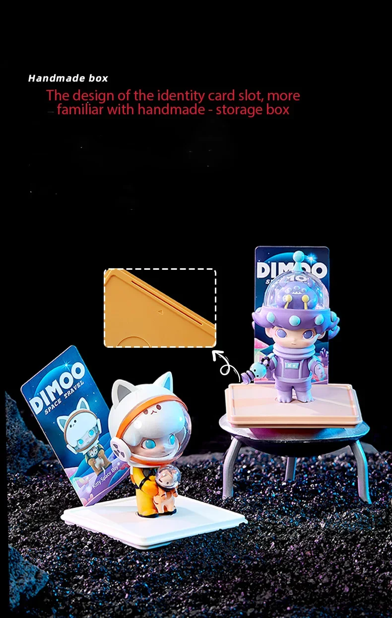 Handmade Transparent Acrylic Figurine Display Cabinet Storage Box for DIMOO Dolls 4pcs Set Two Specifications