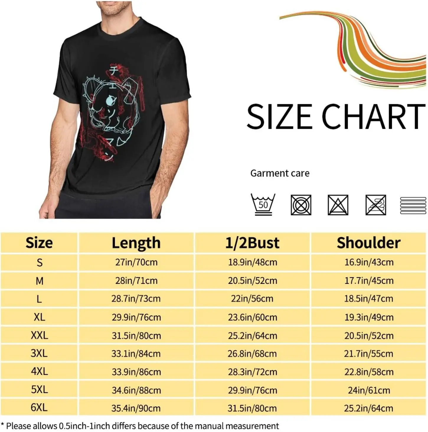 Denji Chainsaw Makima Men's Cotton Shirts Women Short Sleeve T-Shirts Guys Tee Tops
