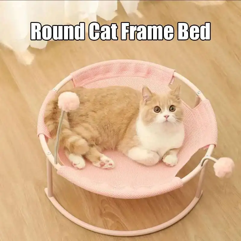 

Hammock Elevated Bed Frame Furniture Kittens Swing Cats Nest Hanging Permeable Cat Chair Removable Cleaning Pet Supplies