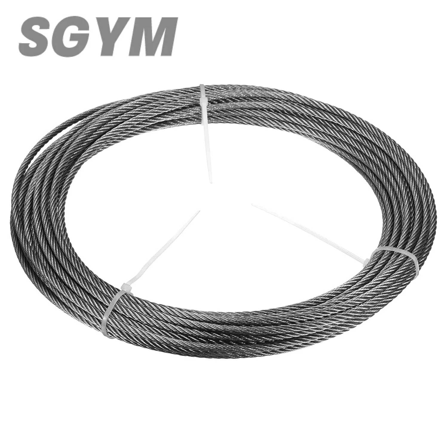 

3MM 10M/30M/50M Roll Marine 316 Stainless Steel Soft 7X7 7X19 Wire Rope Cable for Ocean Fishing Line Water Pump Hoisting