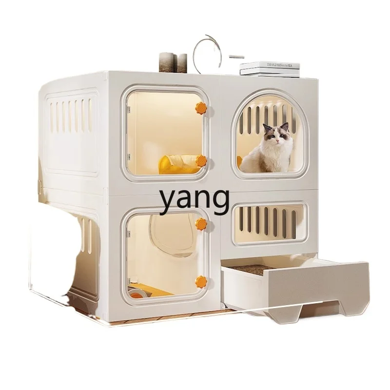 

LT cage cat litter box integrated household indoor small autumn and winter does not occupy an area cat villa cat cabinet