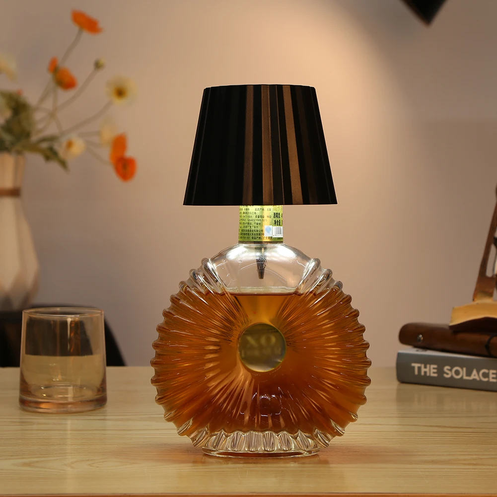 Lampada per bottiglia di vino a LED ricaricabile 2000mAh lampada da tavolo portatile senza fili lampada decorativa per bottiglia di vino per feste bar ristoranti