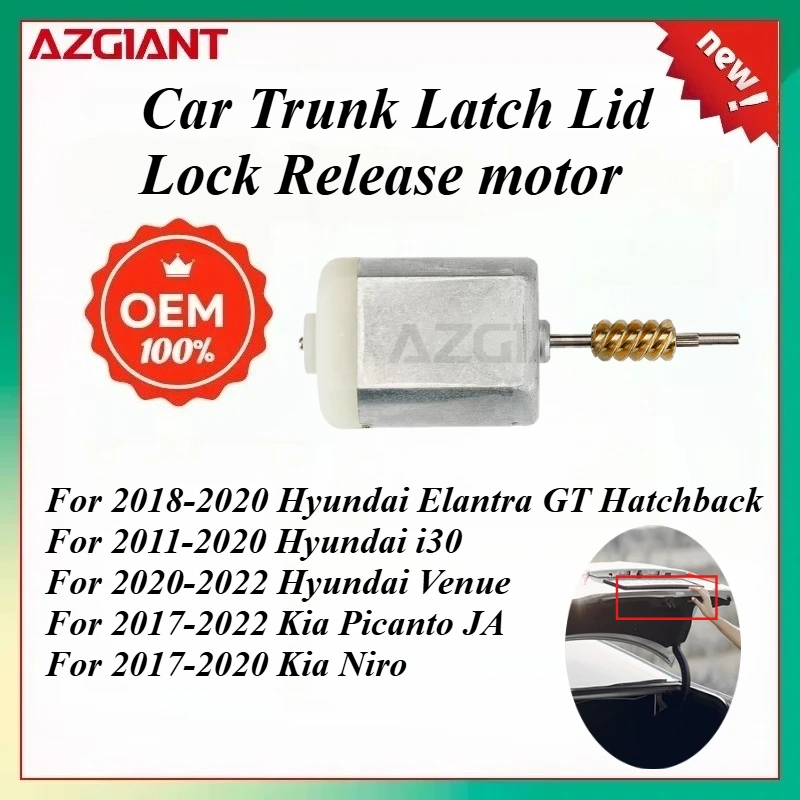 

For Hyundai Elantra GT Hatchback i30 Car Trunk Lock Actuator Latch Release Door Core Power Motor Repair DIY High Quality Engine