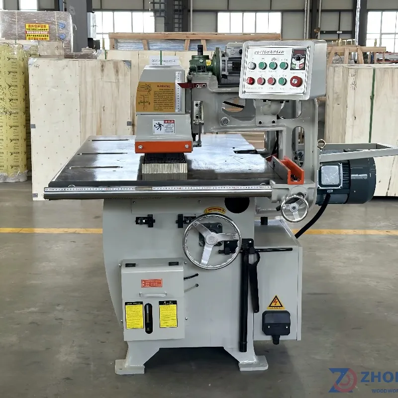 South Korean Smart Single Blade Rip Saw with Touchscreen Control for Automated Furniture Part Manufacturing