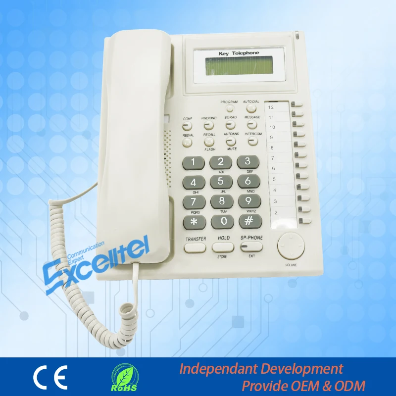 Excelltel PBX exclusive keyphone PH201-D for EXCELLTEL Telephone System With 1 pcs KTS Board TP152