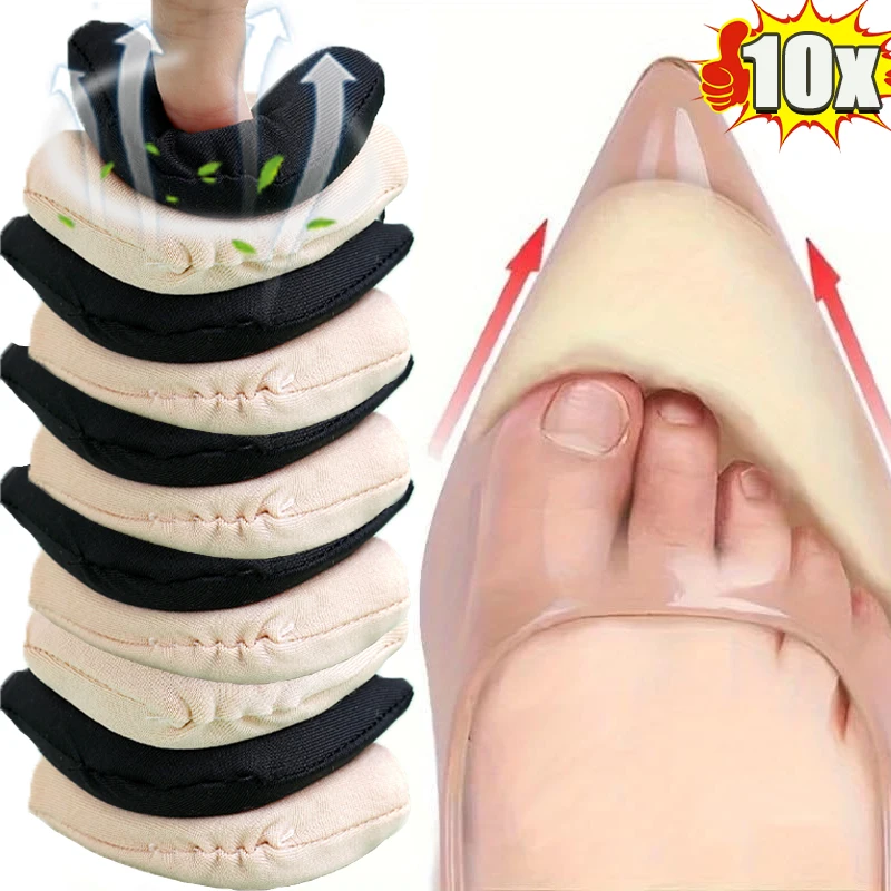 

10pcs Soft Sponge Forefoot Insert Pads for Women Adjust Size High Heel Filler Insoles Forefoot Toe Plug Cushion