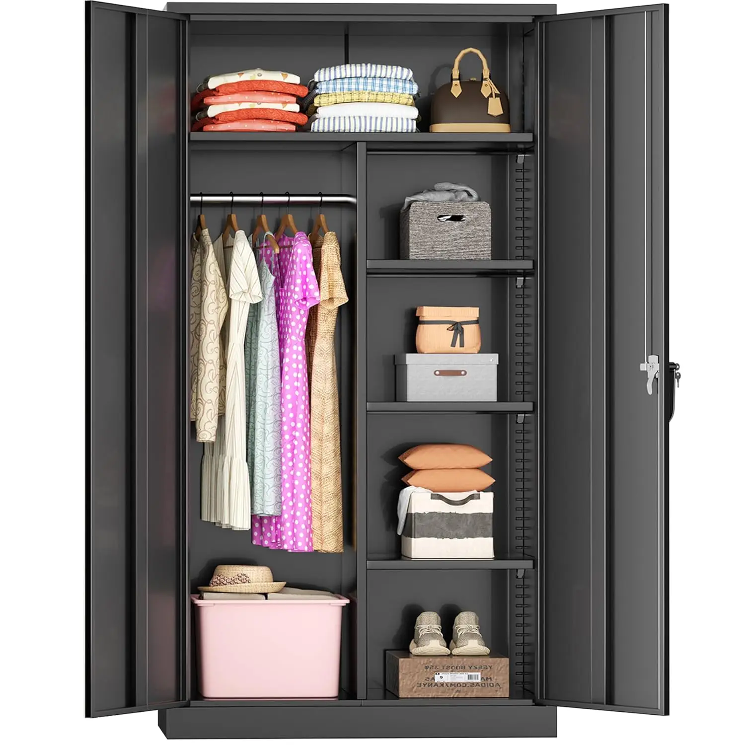 Locking Metal Wardr…