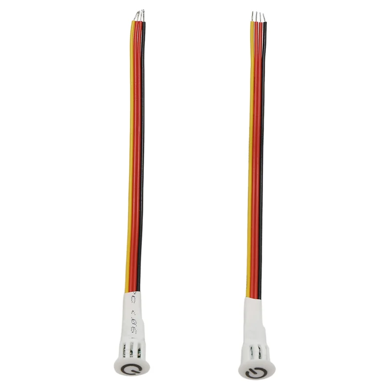 Ab51 2 peças interruptor dimmer de toque dc3.7v 5v 12v sensor de dimmer stepless para luz led, rv, armário, guarda-roupa e tira