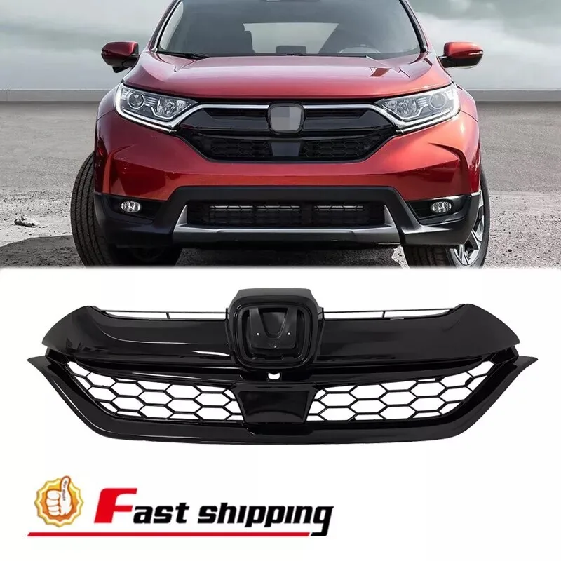 

Upper Grille Fit 2017-2022 Honda CRV CR-V Black OE Style Grill Trim