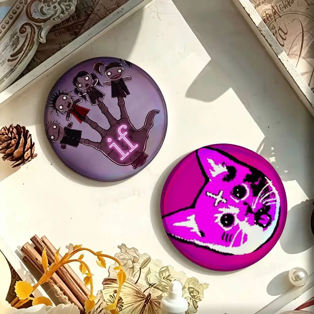MSI M-Mindless Self Indu  Enamel Pin Tinplate Round Brooch Cosplay Nijigen Otaku Culture Badge 25mm 32mm 44mm 58mm