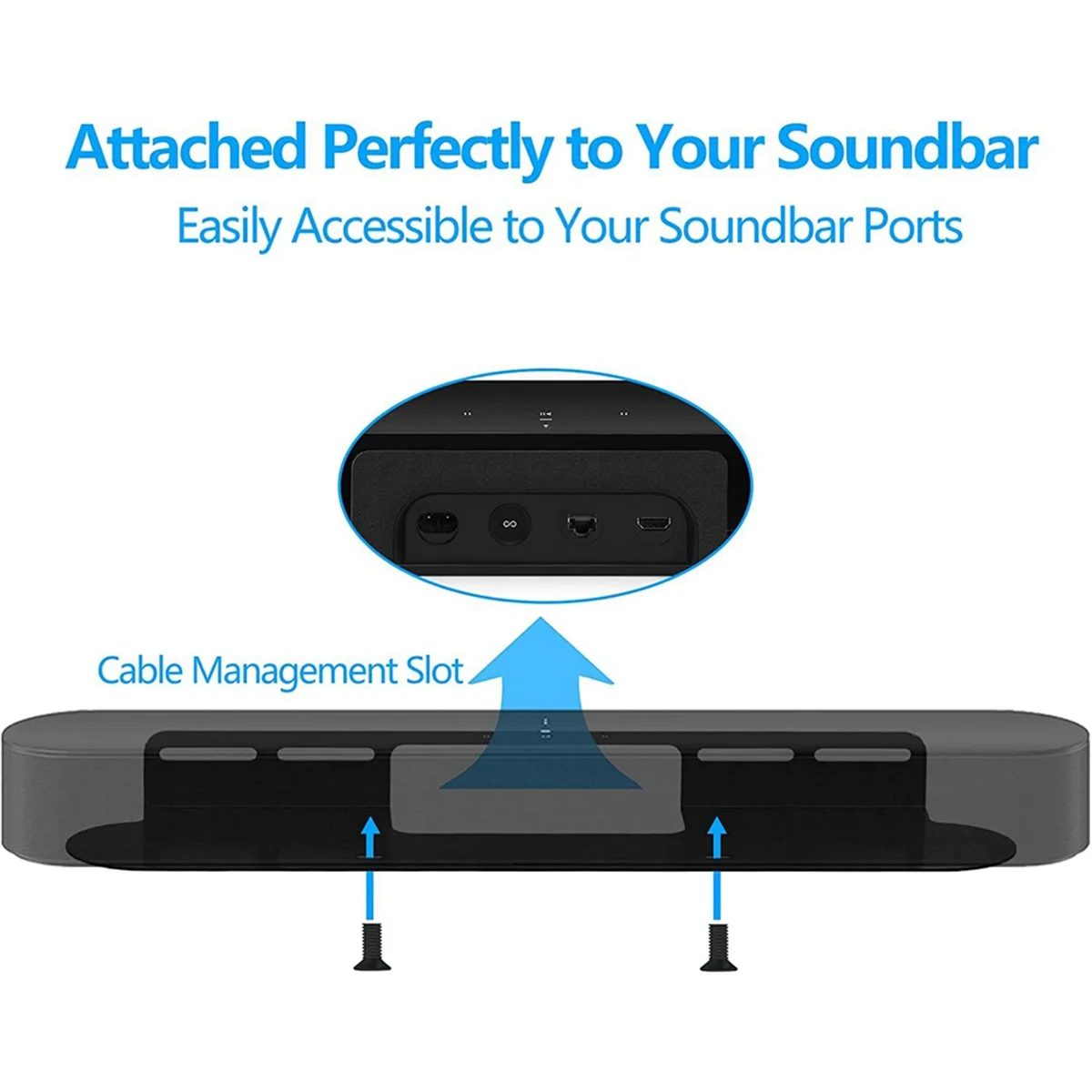 Soundbar Wall Mount for Sonos Beam Wall Mount Bracket Compatible with for Sonos Beam Sound Bar Mounts Mounting Bracket&A78P