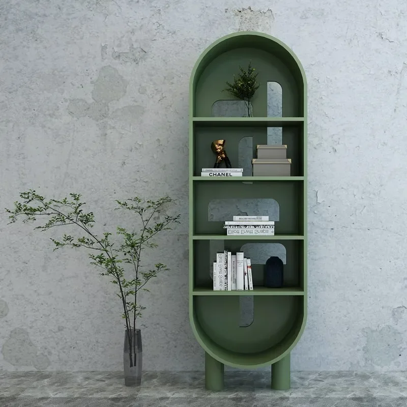 Bookcase Showcase Display Cabinet Nordic Simple Storage Cabinet Bookcase Bookshelf Locker