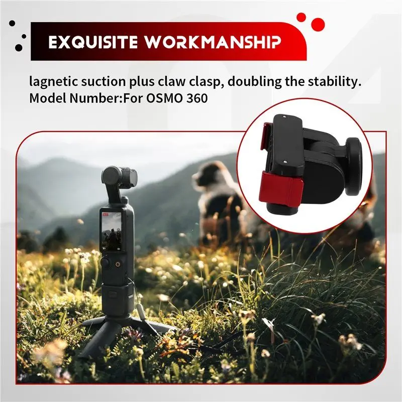 ABRI-SUNNYLIFE For DJI Action 5 Pro For DJI OSMO 360 Magnetic Adapter Quick-Release Plate Universal Adapter Port Camera Accessor