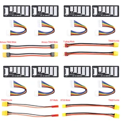 2pcs XT60/XT30/JST/T Plug Charging Cable +2pcs JST-XH Balance Board For ISDT D2 P10 P20 Hota D6 P6 ToolkitRC M6D Balance Charger