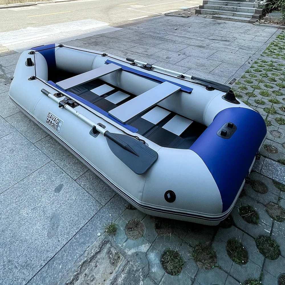 3.3M Inflatable PVC Boat 5 Person Fishing Kayak Dinghy Rowing Canoe with Accessories Outdoor Water Sports