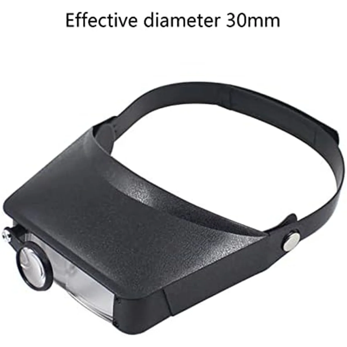 Slimline Headband kaca pembesar, dengan 3 lensa, bantuan perbaikan Head-mount membaca kaca pembesar 1.5x/3X/9.5X/11X