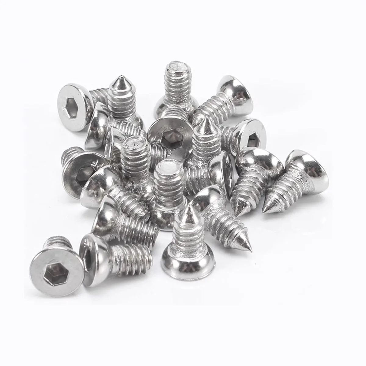 201 SS Bowl Shaped Angle Code Screw Hexagonal Interior Pointed Angle Code Large Neck Flat Cup Bridge Broken Aluminum Screw M6