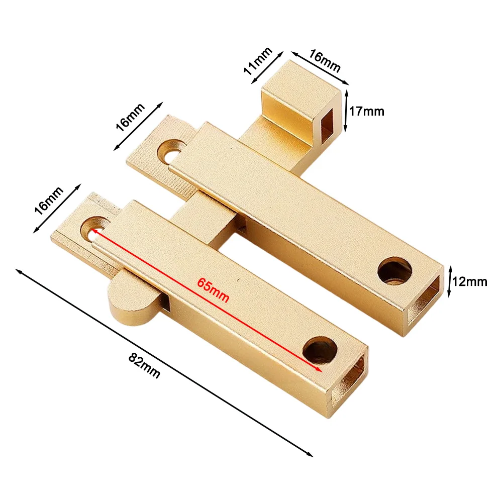 Heavy Duty Aluminum Alloy Slide Bolt Latch For Interior Exterior Window Doors Bathroom Door Wooden Door Buckle Anti-theft