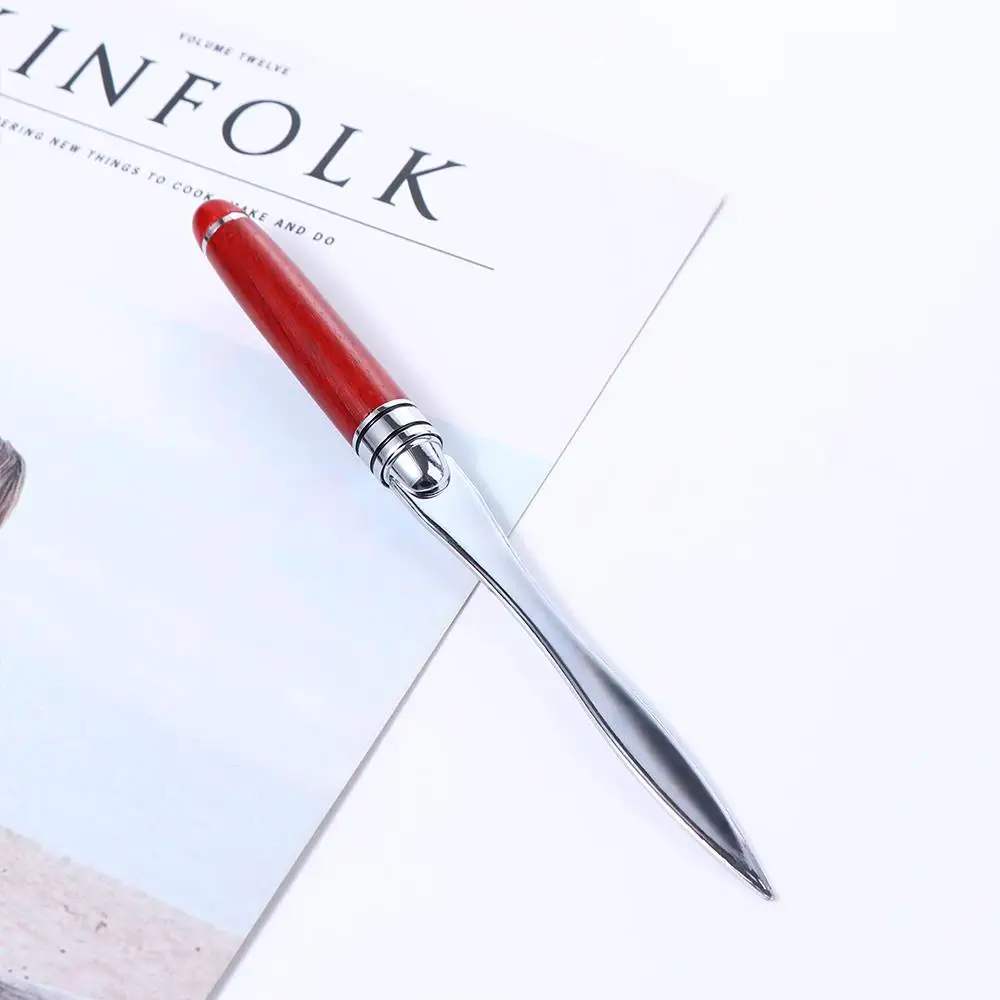 Wooden-Handle Letter Opener and Paper-Cutting Tool description 2