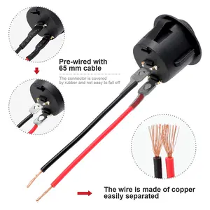 Mini Rocker On and Off Toggle Switch, Interruptores Elétricos para DIY, Pré-Cabos, 6A, 250V, 10A, 125V, AC, 12 V, DC, 6Pcs 8 principais vendas comutador inversor - №5