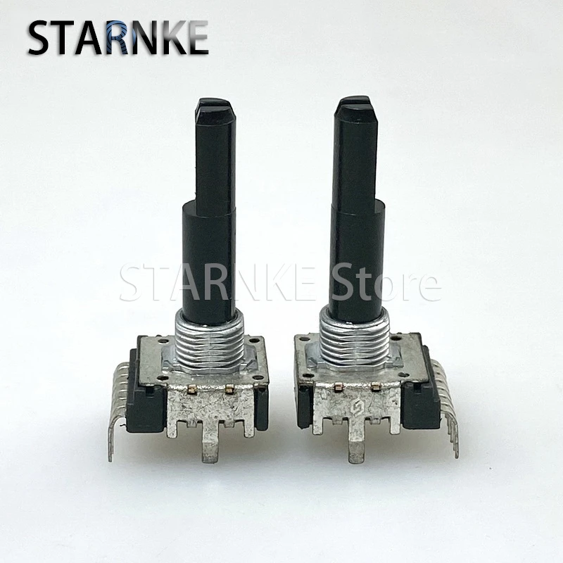 

2 шт. RK142 C10K C103 7-контактный двойной аудиопотенциометр для микшера с регулировкой громкости, длина вала D 30 мм