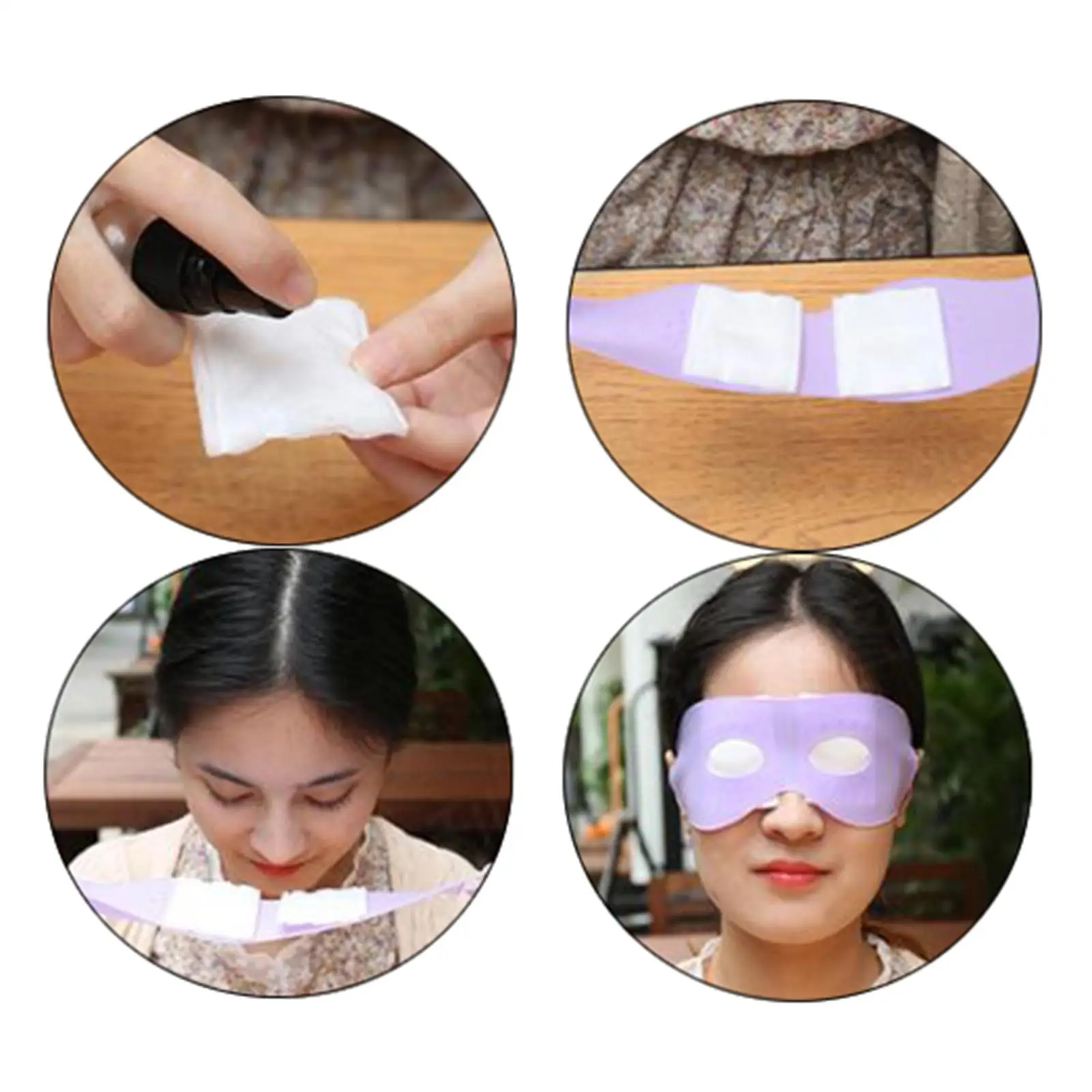 Eye Gel Mask Silicone Washable Reusable Ear Hook Eye Cover for Dry Eyes Relief Dark Circles and Wrinkles