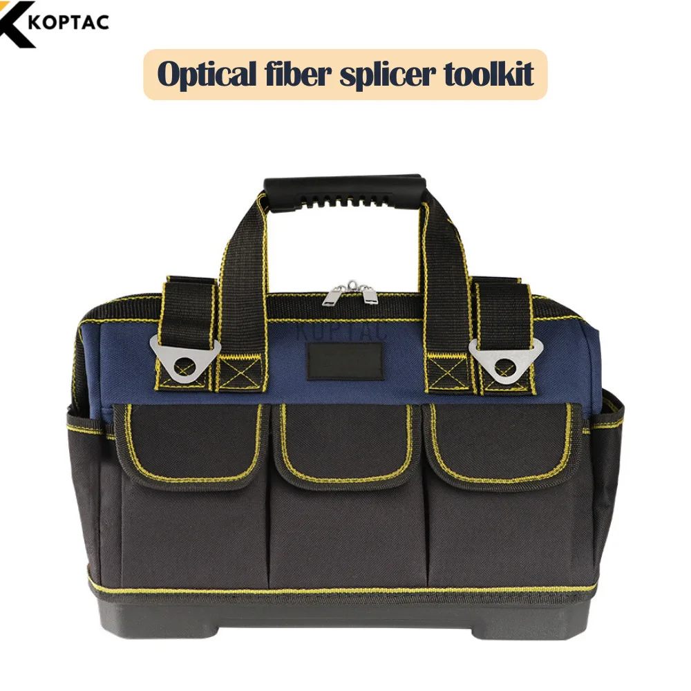 fiber optic fusion splicer tool bag multi-functional storage bag for access installation and maintenance fiber optic tool bag
