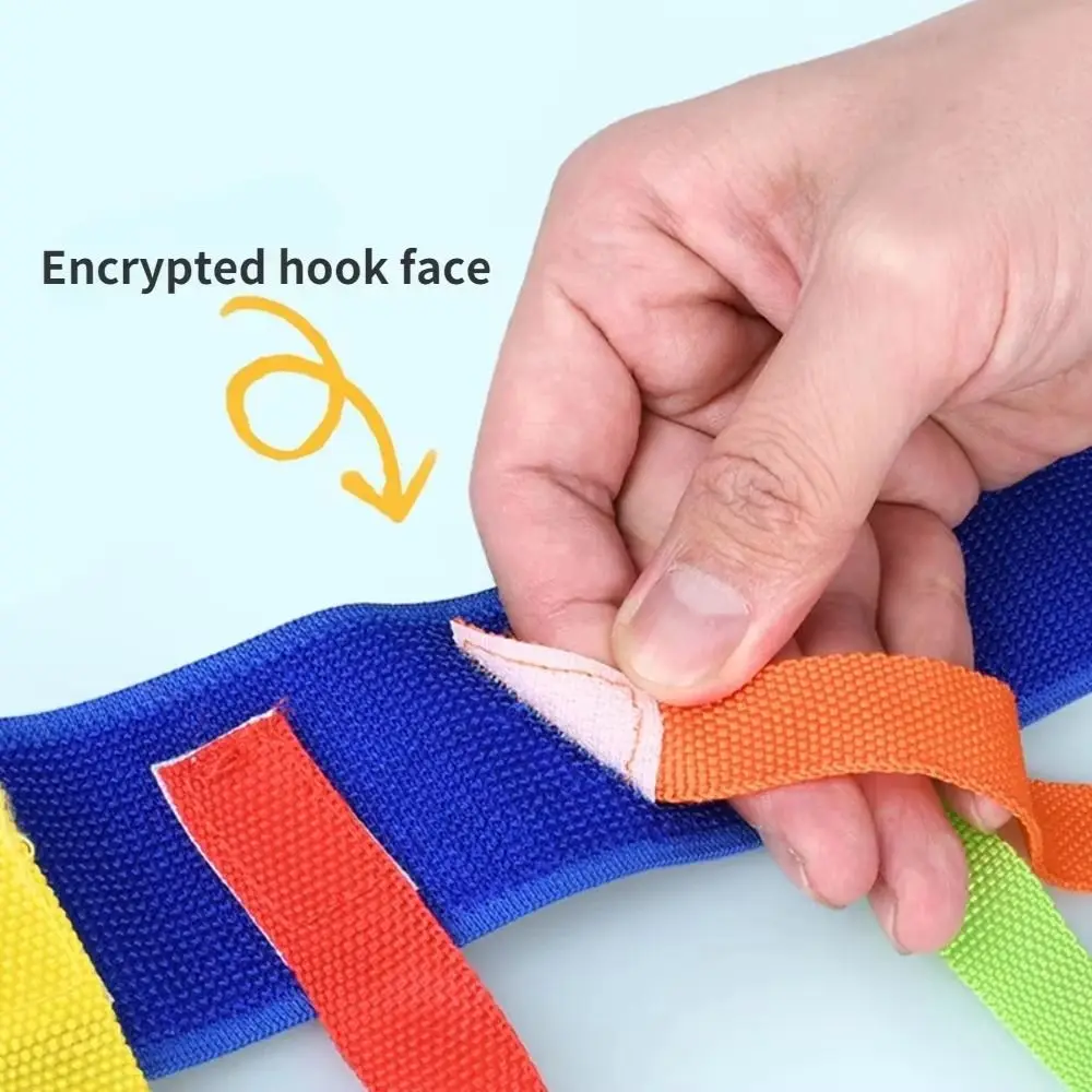 Adjustable Funny Game Toy Belt Bright Color Buckle Belt Tail Pulling Prop Waist Strap Chasing Ribbon Webbing