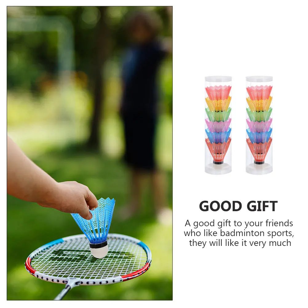 12 قطعة رأس رغوة البلاستيك الريشة الريشة مستقرة خفيفة الوزن للمبتدئين ودية الريشة الريشة الملونة