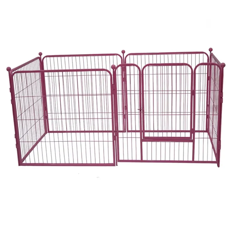 6 Pcs Large Indoor Dog Kennel Fence Pet Playpen Exercise Pen for Puppy Cat Small Animals Home Use Portable Safety Barrier