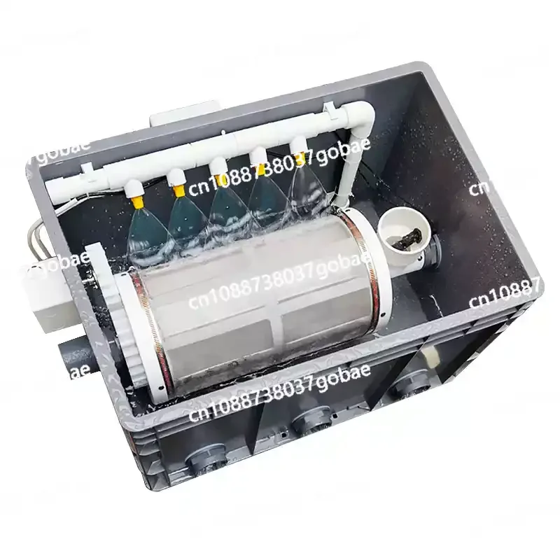 

Fish Pond Water Treatment Machinery Micro Drum Filter Koi Pond Biological Filtration System Microfiltration Machine for
