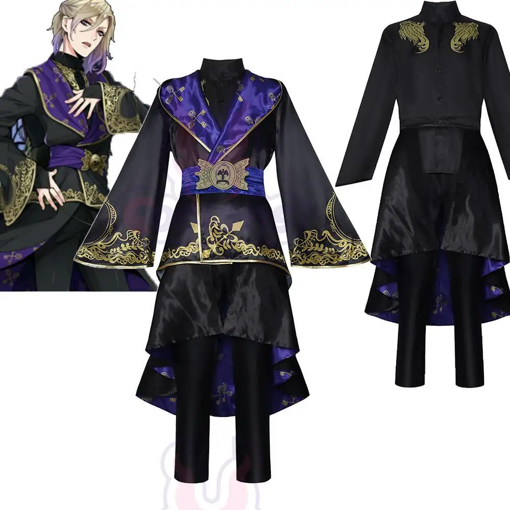 

Anime Twisted Wonderland Cosplay Ceremonial Robes Night Raven College Magician Student Halloween Party Outfit For Women Men Ace