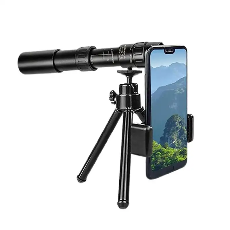 Telescope For Smartphones High Magnification Telescope Refractors Non-Slip Monocular Telescope For Stargazing