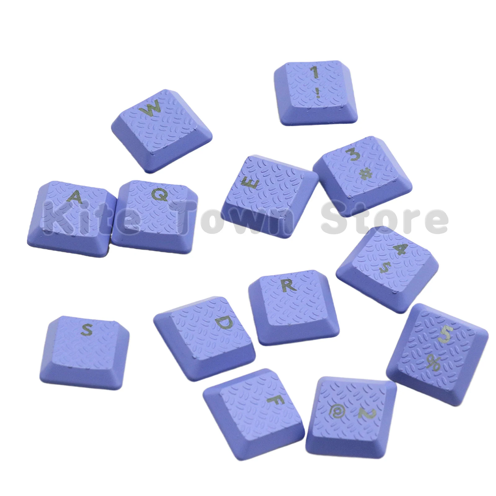 13pcs Purple Texture Tactility Backlit Replacement Keycaps for Logitech G813 G815 G913 G915 TKL RGB Mechanical Keyboard