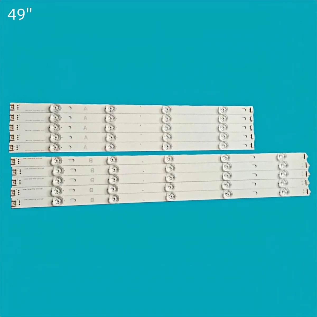 100% New 10pcs/Kit LED Strips for 49 TV Innotek DRT 3.0 49