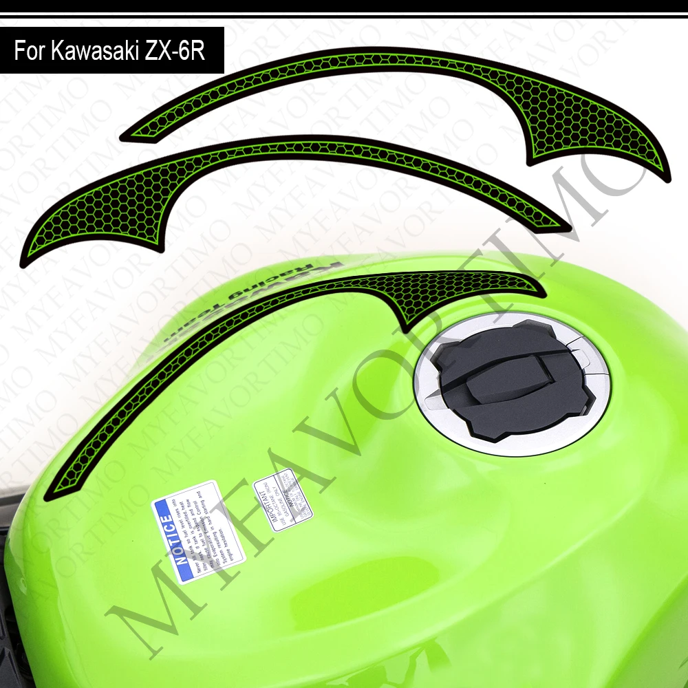 

Motorcycle For kawasaki Ninja ZX-6R ZX6R ZX - 6R Tank Body Front Face Rear Hump Fairing Fender Stickers Decals