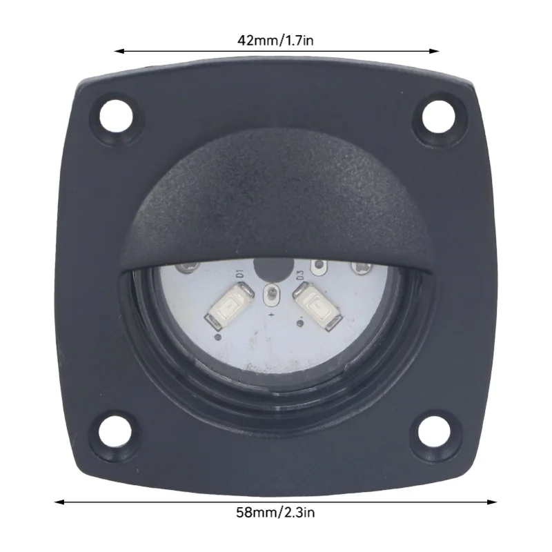 ضوء خطوة LED مدمج RV، ضوء ممر LED فائق السطوع، IP66 مقاوم للماء، 10-24 فولت، ضوء أبيض لـ RV، سطح القارب #6