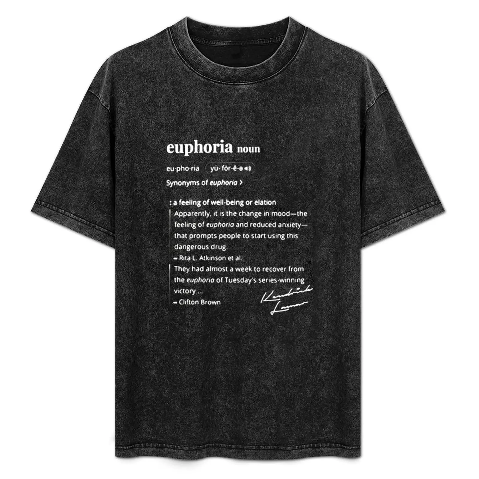 T-shirt Kendrick Euphoria pour hommes, T-shirt pour fête de vacances