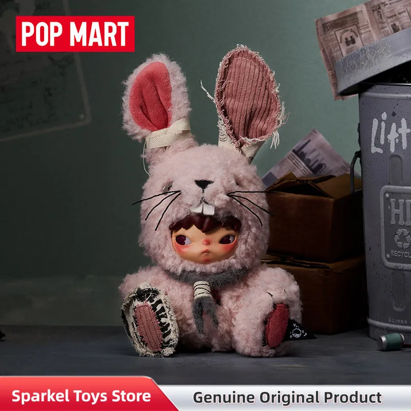 

POPMART Hirono Little Hare Vinyl Plush Pendant Blind Box Cute Keychain Figure Doll Mystery Box Trendy Toy Gift For Pop Mart Fans