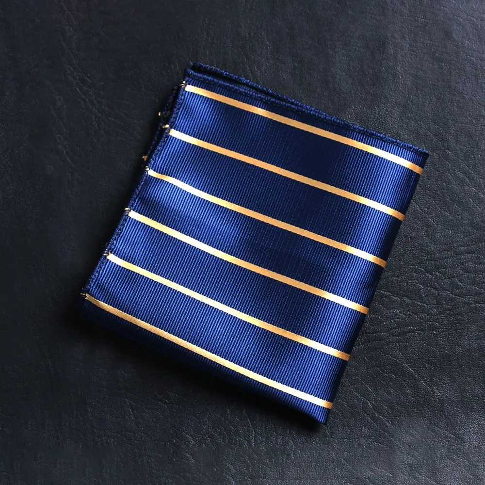 Casual Satin Pocket square embroidery Men handkerchief Chest Towel Hankies