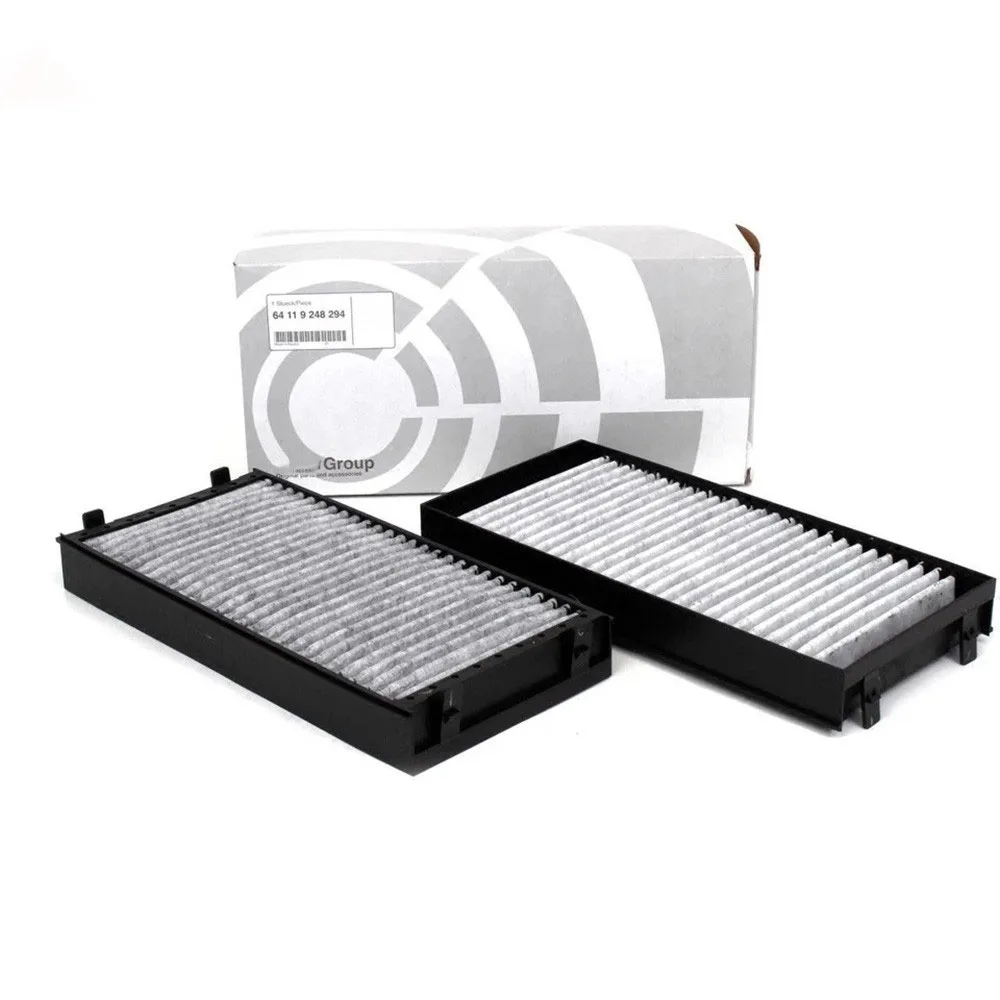 64119248294 2Pcs Cabin Air Filter For BMW E70 X5 E71 X6 F01 F02 F07 F10 Activated Carbon ABS Original 64319945586