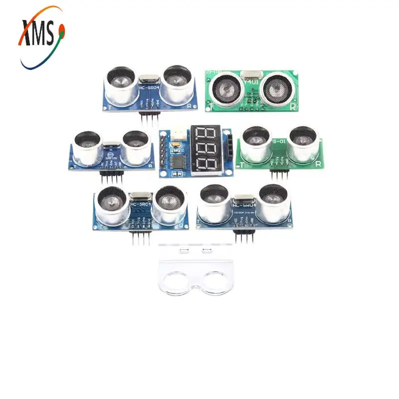 HC-SR04 Distance Ranging Sensor Module Ultrasonic Wave Detector HCSR04 HC SR04 Test Board Bracket for Arduino