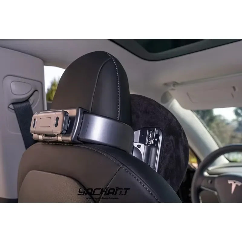 Adjustable 3 Y Type Car Neck Headrest with Mobile Phone Holder Multi Function Support for Vehicle Interior Accessories