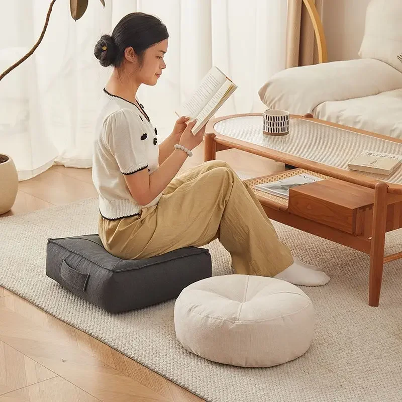 

Cushion Feet Pedals Household Tatami Mats Adult Thickened Low Stools Living Room Furniture Sofa Foot Pedal Stool Bean Bag Sofas