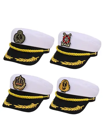 2025 신형 요트 선장 모자 여름 햇빛 가리개 야외 파티 공연 선원 해군 모자