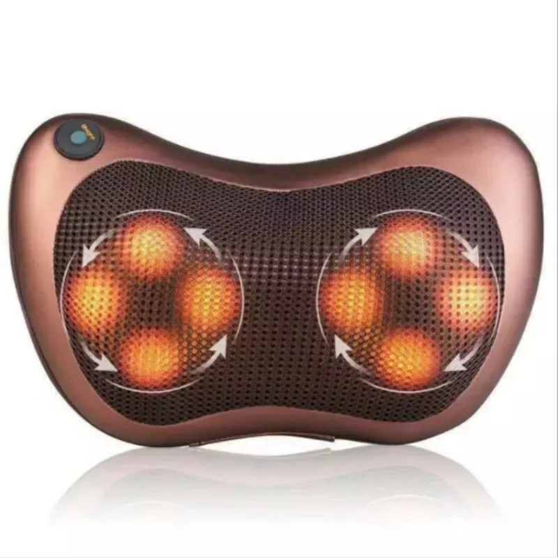 

8 Head Massager Pillow Electric Neck and Back Massager Heating Kneading Infrared Therapy Pillow Shiatsu Neck Massager For body
